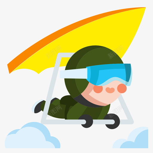 悬挂滑翔极限运动28平svg_新图网 https://ixintu.com 悬挂 滑翔 极限运动
