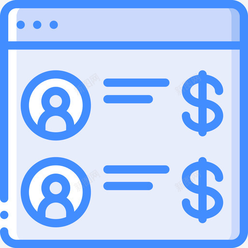 发票自由职业者8蓝色svg_新图网 https://ixintu.com 发票 自由职业者 蓝色