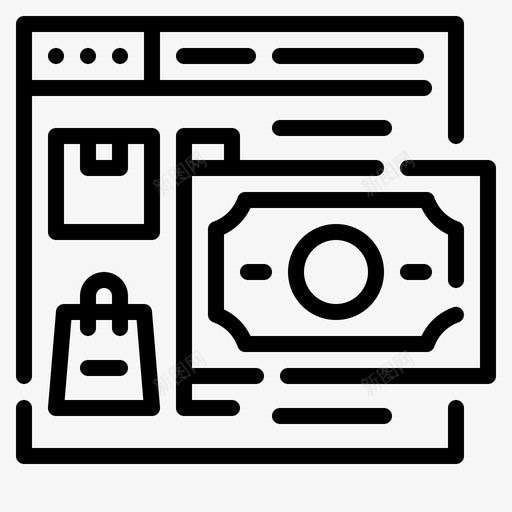 支付网上购物98线性svg_新图网 https://ixintu.com 支付 网上购物 线性