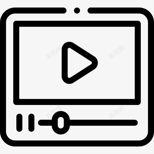 视频博客作者和影响者29线性svg_新图网 https://ixintu.com 视频 博客 作者 影响 线性