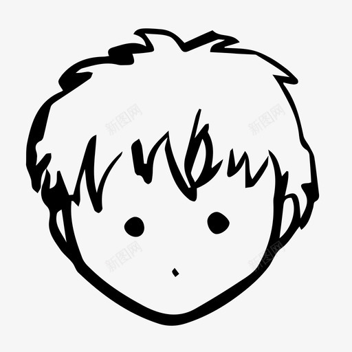 发型脸性格发型svg_新图网 https://ixintu.com 发型 性格 短发