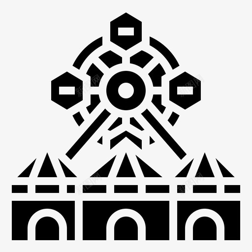嘉年华马戏团元素5雕文svg_新图网 https://ixintu.com 嘉年华 马戏团 元素 雕文