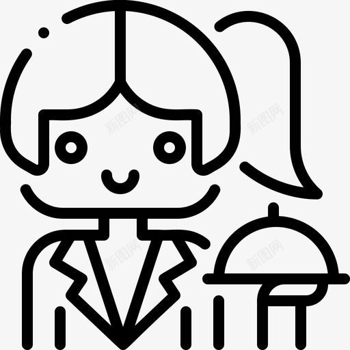 女服务员女性专业人士直系亲属svg_新图网 https://ixintu.com 女服务员 女性 专业 人士 直系亲属