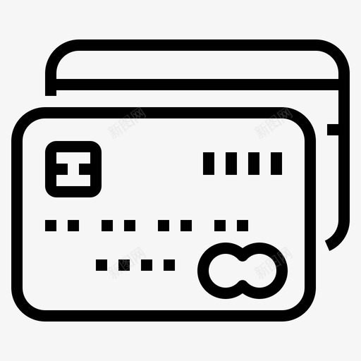 信用卡预算和费用1线性svg_新图网 https://ixintu.com 信用卡 预算 费用 线性