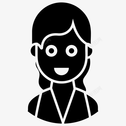 年轻女性化身女性女孩svg_新图网 https://ixintu.com 女性 化身 年轻 女性化 女孩 职业 职业化 字形 向量 图标