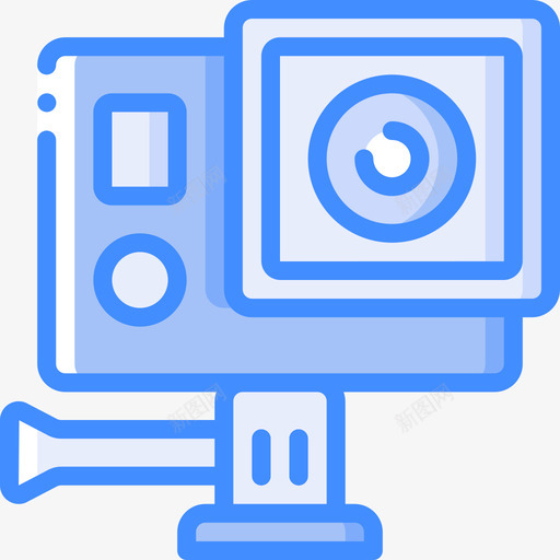 Gopro摄影145蓝色svg_新图网 https://ixintu.com Gopro 摄影 蓝色