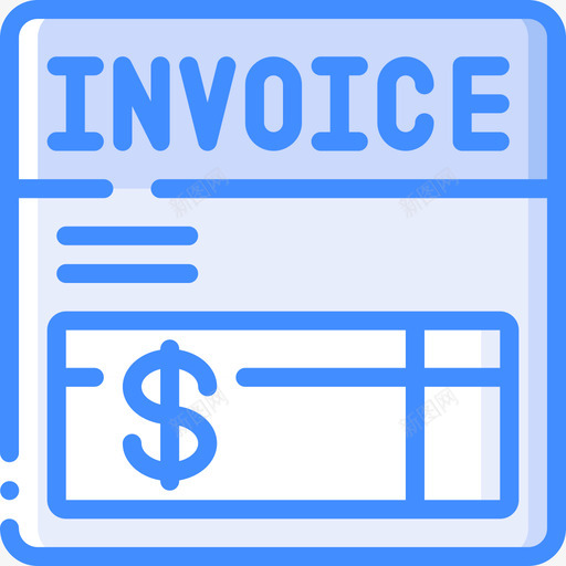 发票自由职业者8蓝色svg_新图网 https://ixintu.com 发票 自由职业者 蓝色