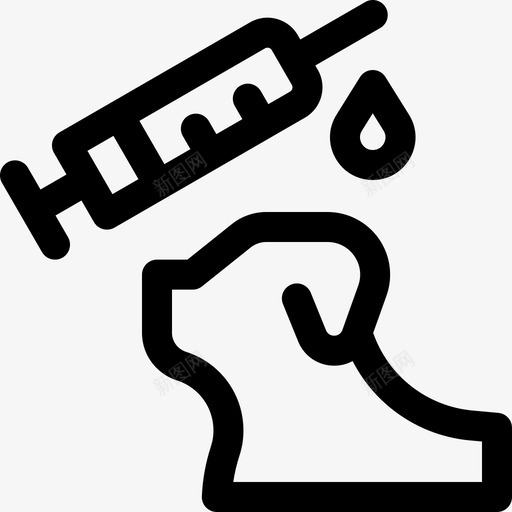 疫苗狗19线性svg_新图网 https://ixintu.com 疫苗 线性