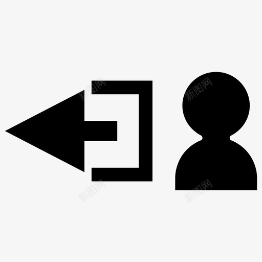用户注销退出注销svg_新图网 https://ixintu.com 注销 用户 退出 辞职 界面设计