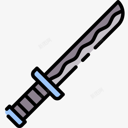 Katana日本102线性颜色svg_新图网 https://ixintu.com Katana 日本 线性 颜色