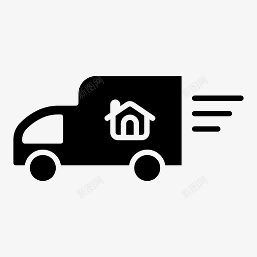 送货车物流迷你svg_新图网 https://ixintu.com 送货 货车 物流 迷你 房地产 运输