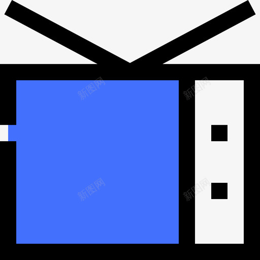 电视电子零件蓝色svg_新图网 https://ixintu.com 电视 电子零件 蓝色