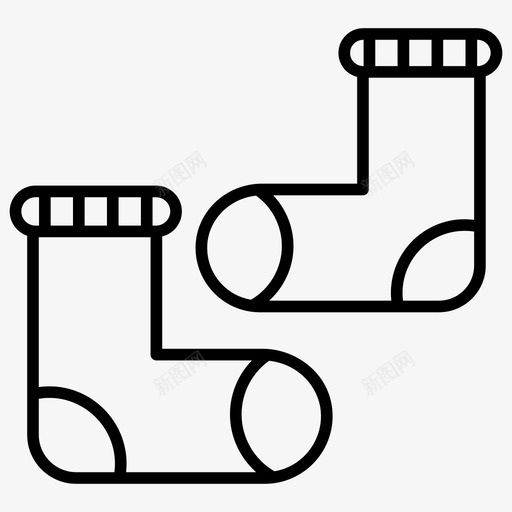 袜子踝袜鞋类svg_新图网 https://ixintu.com 袜子 踝袜 鞋类 长袜 冬装 婴儿 矢量 矢量图 图标