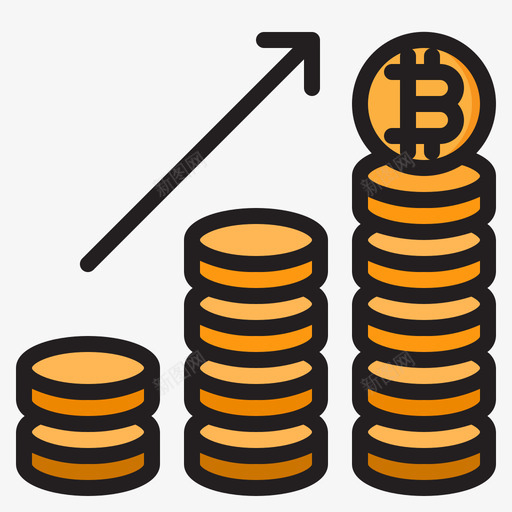 比特币加密货币102线性颜色svg_新图网 https://ixintu.com 比特 加密 货币 线性 颜色