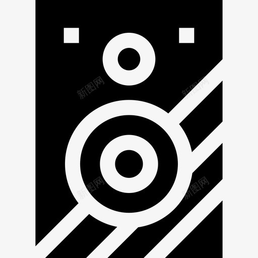 扩音器雷鬼45填充svg_新图网 https://ixintu.com 扩音器 雷鬼 填充