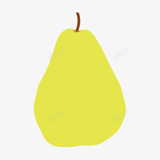 雪梨svg_新图网 https://ixintu.com 雪梨 填充 多色