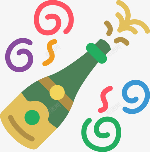 酒瓶派对时间4平淡svg_新图网 https://ixintu.com 酒瓶 派对 时间 平淡