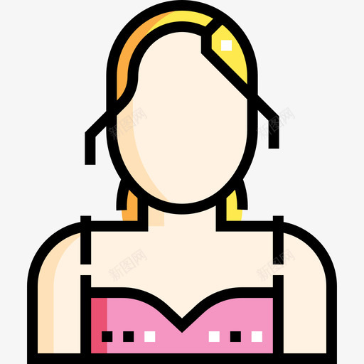 女人阿凡达90线性颜色svg_新图网 https://ixintu.com 女人 阿凡 线性 颜色