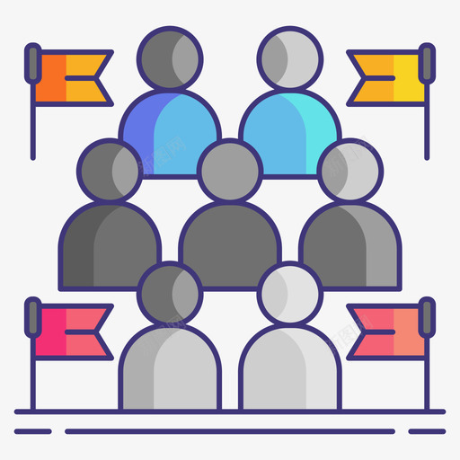 政党政治21线性色彩svg_新图网 https://ixintu.com 政党 政治 线性 色彩