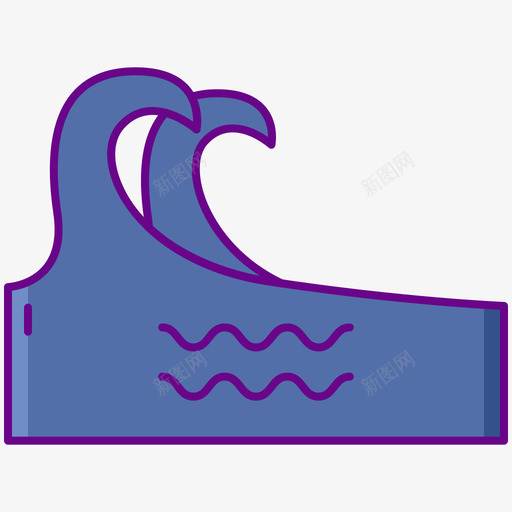 海浪热带55线形颜色svg_新图网 https://ixintu.com 海浪 热带 线形 颜色
