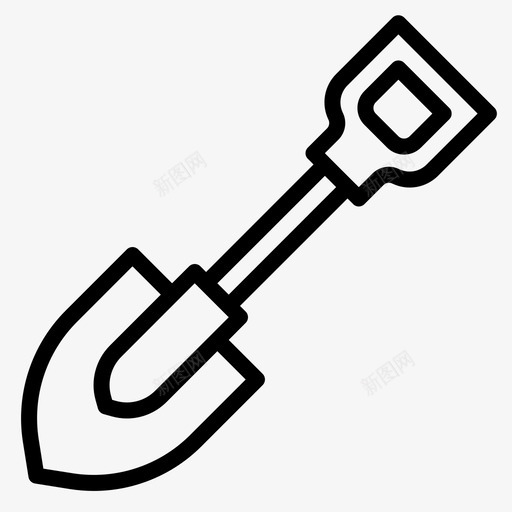 铲子人工4直线svg_新图网 https://ixintu.com 铲子 人工 直线