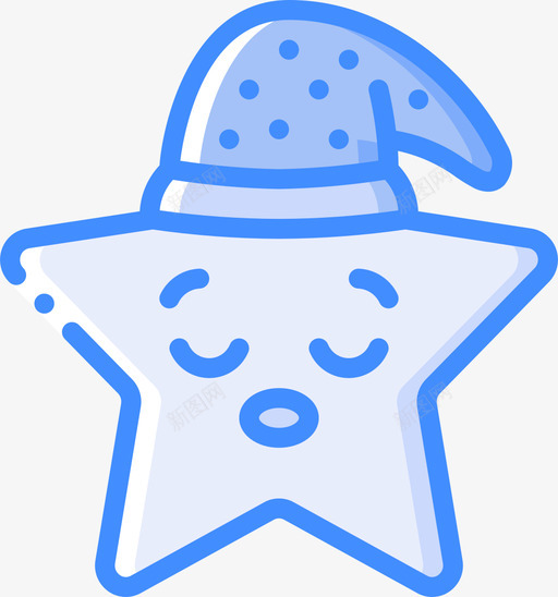 星星睡眠时间4蓝色svg_新图网 https://ixintu.com 星星 睡眠 时间 蓝色