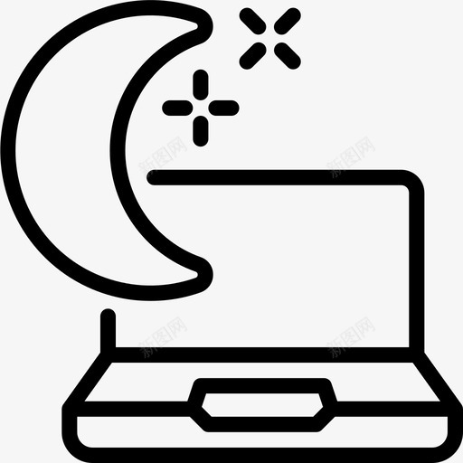 笔记本电脑自由职业者6线性svg_新图网 https://ixintu.com 笔记本 电脑 自由职业者 线性