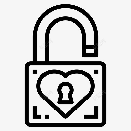 挂锁爱情和情人节5直系svg_新图网 https://ixintu.com 挂锁 爱情 情人节 直系