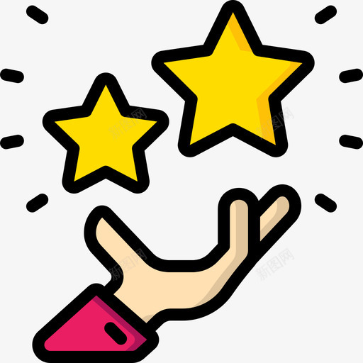 星星天才3线性颜色svg_新图网 https://ixintu.com 星星 天才 线性 颜色