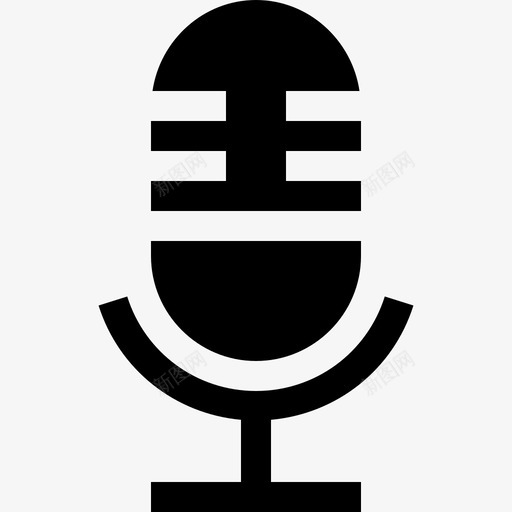 麦克风videoblogger3填充svg_新图网 https://ixintu.com 麦克风 videoblogger 填充