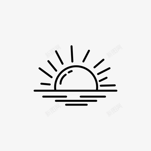 日出沙漠西svg_新图网 https://ixintu.com 日出 沙漠
