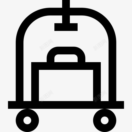 行李车旅行295直线式svg_新图网 https://ixintu.com 行李车 旅行 直线式