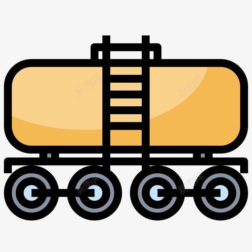 44号铁路罐车线型颜色svg_新图网 https://ixintu.com 44号 铁路 罐车 线型 颜色