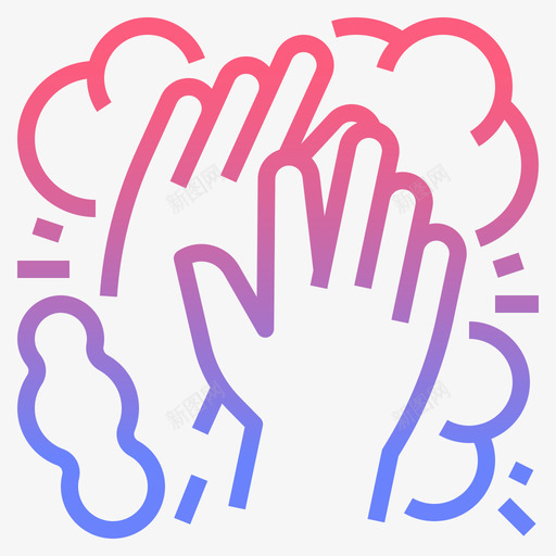 洗手健康卫生7线性梯度svg_新图网 https://ixintu.com 洗手 健康 卫生 线性 梯度