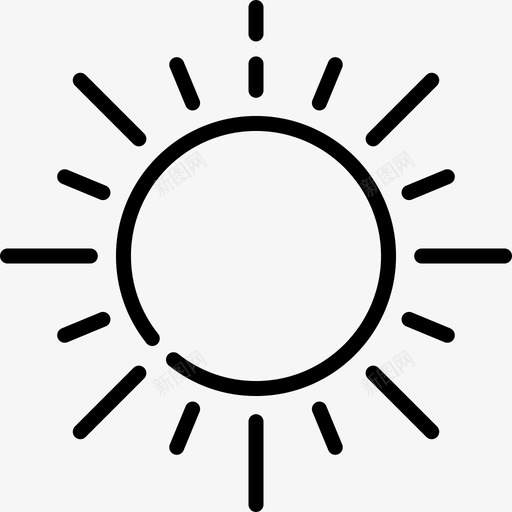 太阳天气358线性svg_新图网 https://ixintu.com 太阳 天气 线性