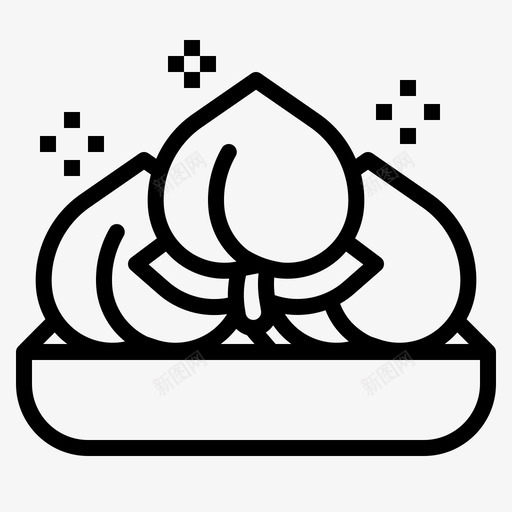 桃子农历新年51直系svg_新图网 https://ixintu.com 桃子 农历 新年 直系
