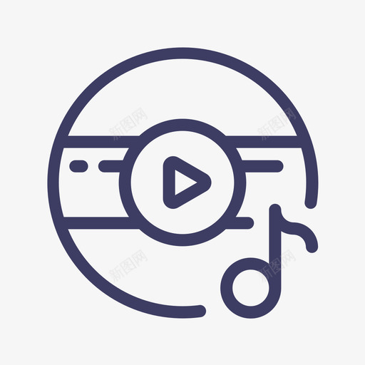 音乐svg_新图网 https://ixintu.com 音乐 播放 音符 歌 听歌 听音乐 音律 大碟 CD 专辑 合辑 黑胶 唱片 影音 媒体 music play song sing temperament album DVD compilations vinyl record video media 线性 单色 简约 精美