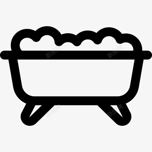 洗澡睡觉时间51线性svg_新图网 https://ixintu.com 洗澡 睡觉 时间 线性