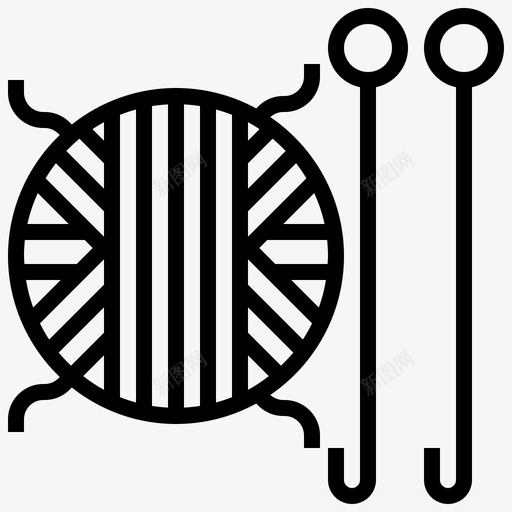 钩针假日18线状svg_新图网 https://ixintu.com 钩针 假日 线状