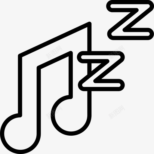 摇篮曲睡眠48线性svg_新图网 https://ixintu.com 摇篮曲 睡眠 线性