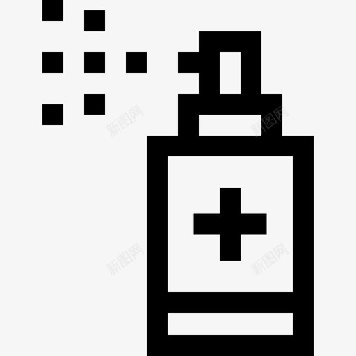 洗手液医用65线性svg_新图网 https://ixintu.com 洗手 医用 线性