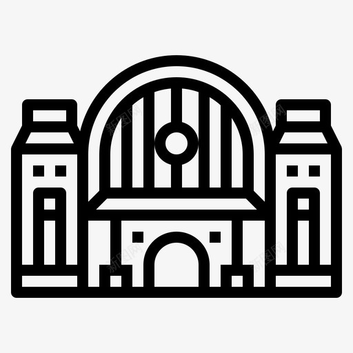 建筑物公共汽车站1直线svg_新图网 https://ixintu.com 建筑物 公共 公共汽车 汽车站 直线