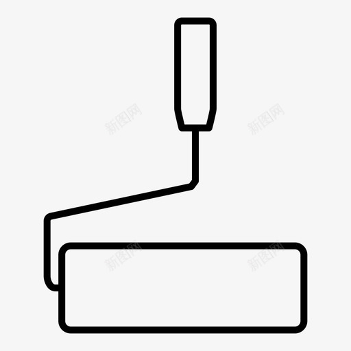 滚筒建筑油漆刷svg_新图网 https://ixintu.com 建筑 油漆 滚筒 工具