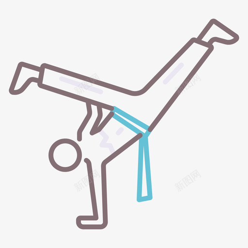 卡波埃拉武术41线性颜色svg_新图网 https://ixintu.com 卡波 埃拉 武术 线性 颜色