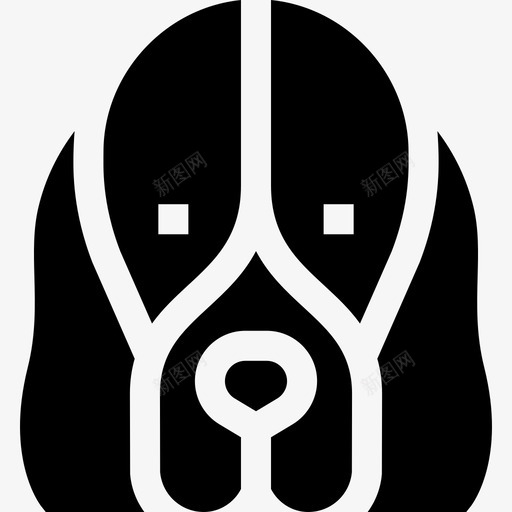 巴塞特猎犬犬种16填充型svg_新图网 https://ixintu.com 巴塞 塞特 猎犬 犬种 填充型