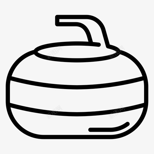 冰壶运动器材33直线型svg_新图网 https://ixintu.com 冰壶 运动器材 直线 线型