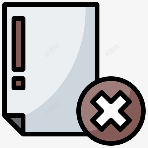 错误文件和文件夹27线性颜色svg_新图网 https://ixintu.com 错误 文件 文件夹 线性 颜色