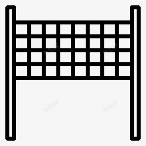 排球网运动器材33直线型svg_新图网 https://ixintu.com 排球网 运动器材 直线 线型