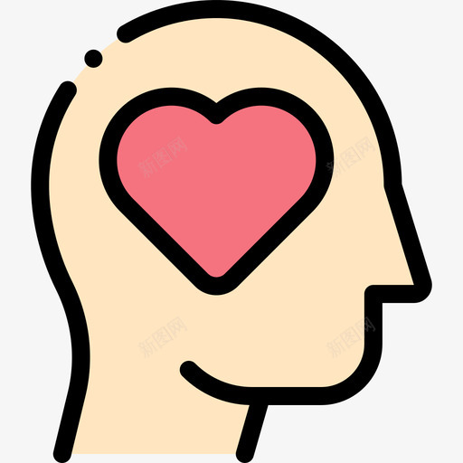 在爱情中人的心灵线的颜色svg_新图网 https://ixintu.com 爱情 人的 心灵 颜色