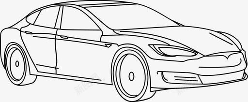 特斯拉3汽车环保svg_新图网 https://ixintu.com 特斯 汽车 环保 电动